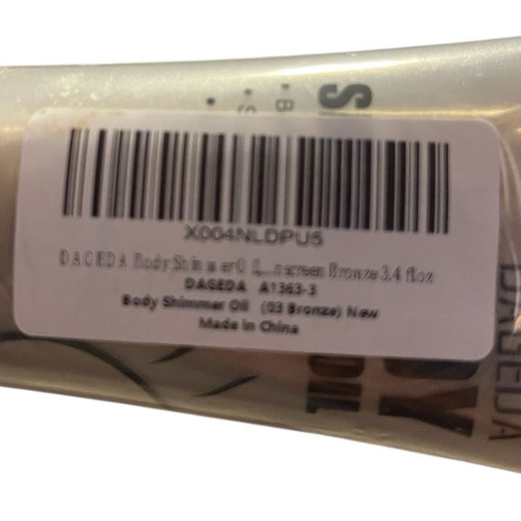 Dageda Bronze Shimmer Oil SPF 30 Sun Protection Shield 2 Face Body Glow 3.4oz - Picture 5 of 6